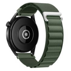 BStrap Nylon Loop pašček za Xiaomi Watch S1 Active, green