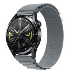 BStrap Nylon Loop pašček za Huawei Watch GT3 46mm, gray