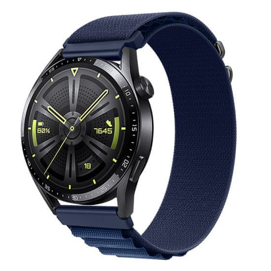 BStrap Nylon Loop pašček za Samsung Galaxy Watch Active 2 40/44mm, navy blue