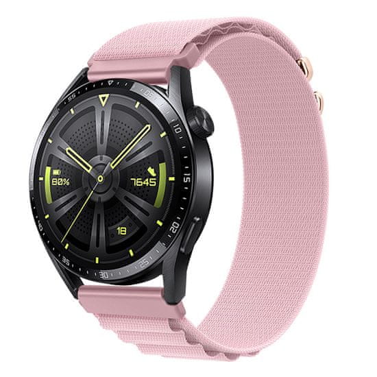 BStrap Nylon Loop pašček za Samsung Galaxy Watch 3 45mm, powder sand