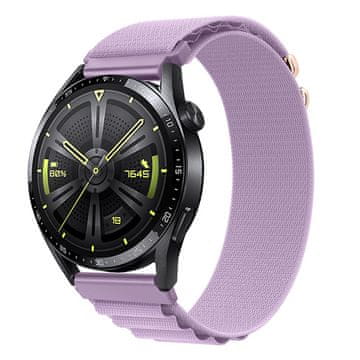 BStrap Nylon Loop pašček za Xiaomi Watch S1 Active, lavender