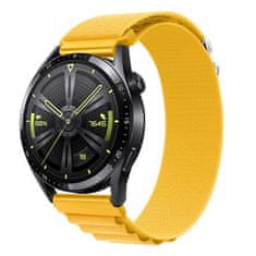 BStrap Nylon Loop pašček za Garmin Vivoactive 3, yellow