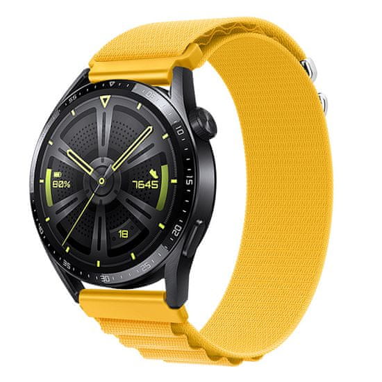 BStrap Nylon Loop pašček za Xiaomi Amazfit GTS, yellow