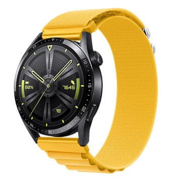 BStrap Nylon Loop pašček za Samsung Galaxy Watch 3 41mm, yellow