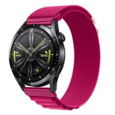 BStrap Nylon Loop pašček za Garmin Vivoactive 3, carmine
