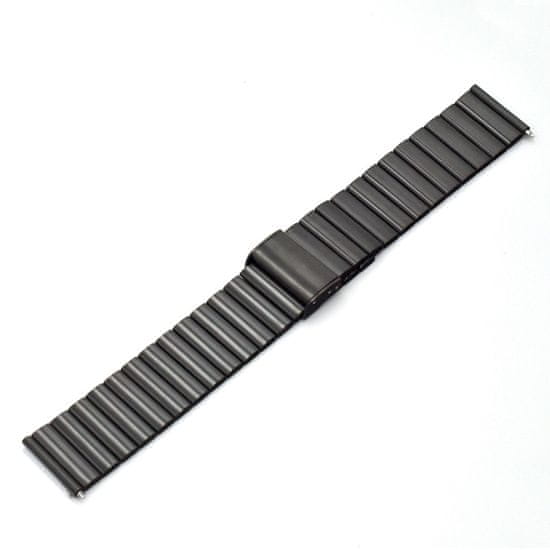 BStrap Steel pašček za Huawei Watch GT 42mm, black