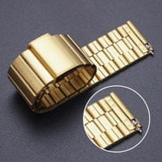 BStrap Steel pašček za Xiaomi Haylou Solar LS05, gold