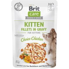 Brit Care Cat kapsule. Fillets Gravy Kitten Choice Chicken 85 g