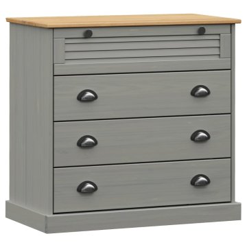 Vidaxl Predalnik VIGO 80x40x76 cm trdna borovina