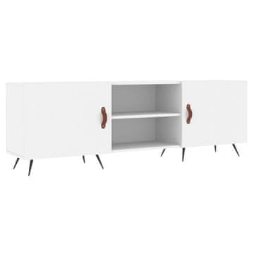 Vidaxl TV omarica bela 150x30x50 cm inženirski les