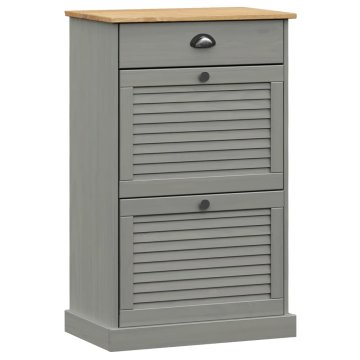 Vidaxl Omara za čevlje VIGO 60x35x96 cm trdna borovina