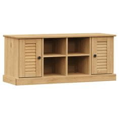 Vidaxl Klop za čevlje VIGO 106x35x45 cm trdna borovina