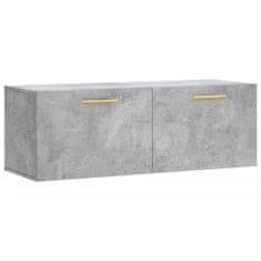 Vidaxl Stenska omarica betonsko siva 100x36,5x35 cm inženirski les