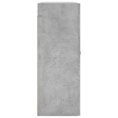 Vidaxl Stenska omarica betonsko siva 69,5x34x90 cm