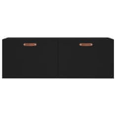 Vidaxl Stenska omarica črna 100x36,5x35 cm inženirski les