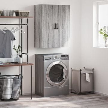 Vidaxl vidaXL Stenska omarica siva sonoma hrast 69,5x34x90 cm