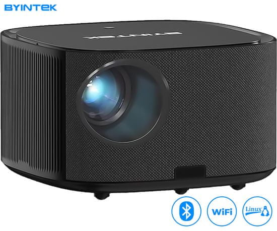 Byintek X30 prenosni LED projektor, Full HD, WiFi, Bluetooth, 650 lumnov, zvočniki, USB/HDMI/AUX, + daljinec