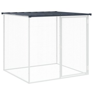 Vidaxl Kokošnjak s streho antracit 103x98x90 cm pocinkano jeklo