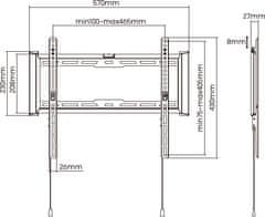 Stell SHO 7200 Fiksno držalo za TV 32"-70"