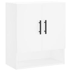 Vidaxl Stenska omarica bela 60x31x70 cm inženirski les