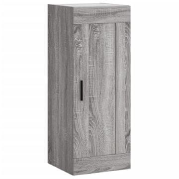 Vidaxl Stenska omarica siva sonoma 34,5x34x90 cm inženirski les