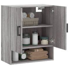 Vidaxl Stenska omarica siva sonoma 60x31x70 cm inženirski les