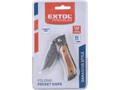 Extol Premium Zložljiv nož, nerjaveče jeklo, 160/90mm