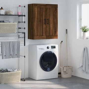 Vidaxl vidaXL Stenska omarica rjav hrast 69,5x34x90 cm