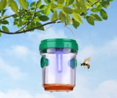 Grundig pasti za žuželke/insekte, komplet 3x pasti, LED svetilka, baterija, solarno polnjenje, nosilec