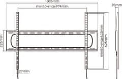 Stell SHO 7220 Fiksno držalo za TV 60"-120"