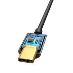 BASEUS Baseus L54 avdio adapter USB-C + mini jack 3,5 mm (črn)