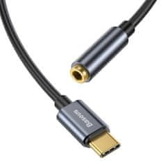 BASEUS Baseus L54 avdio adapter USB-C + mini jack 3,5 mm (črna+siva)