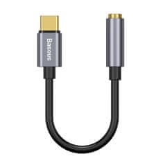 BASEUS Baseus L54 avdio adapter USB-C + mini jack 3,5 mm (črna+siva)