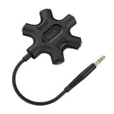 Budi Budi Rockstar AUX mini jack adapter 3,5 mm na 5x mini jack 3,5 mm (črn)