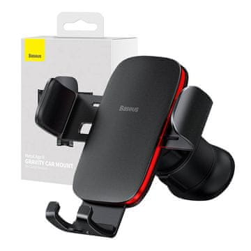 BASEUS  Metal Age II gravitacijsko držalo za avtomobilsko rešetko (črno)
