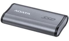 A-Data SE880 500 GB SSD / zunanji / USB 3.2 Type-C / 2000 MB/s branje/pisanje / Titanium Grey - robusten