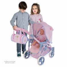 DeCuevas 81651 Zložljiv voziček za lutke 3 v 1 s torbo GALA 2023 - 75 cm