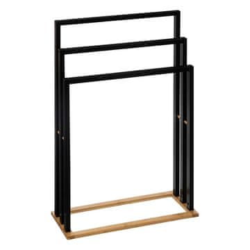 Northix Obešalniki za brisače - bambus - črni