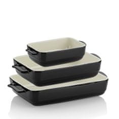 Kela Keramični pekač MALIN 32 x 19 cm siv KL-15292