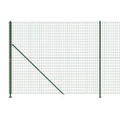 Vidaxl Mrežna ograja s prirobnico zelena 1,8x10 m