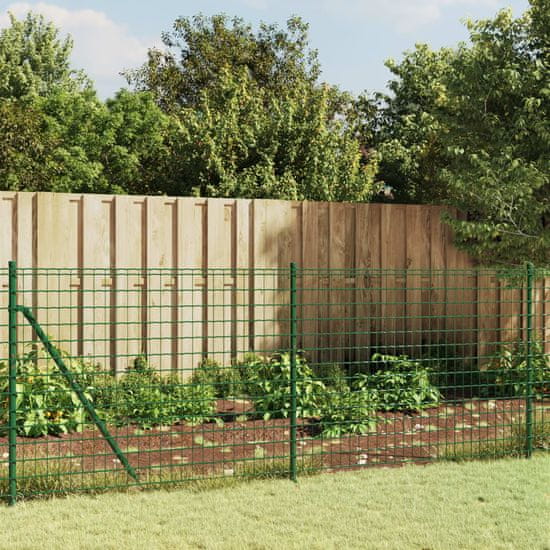 shumee Mrežna ograja s konicami za postavitev zelena 1.1x25 m