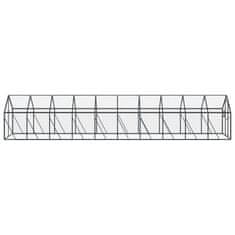 Vidaxl Ptičnica antracitna 1,79x10x1,85 m aluminij