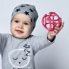 BabyOno Silikonska žoga za grizenje Ortho pink 0m+