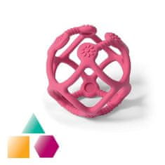 BabyOno Silikonska žoga za grizenje Ortho pink 0m+