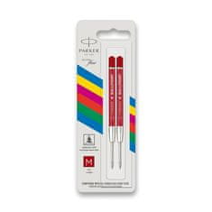 Parker QuinkFlow polnilo za kroglice - M, rdeče, 2 kosa