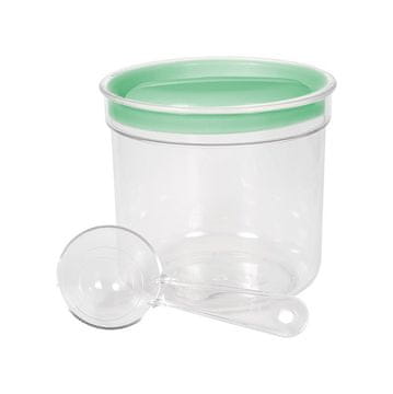 Curver Posoda za shranjevanje hrane z žličko, 1l, mint