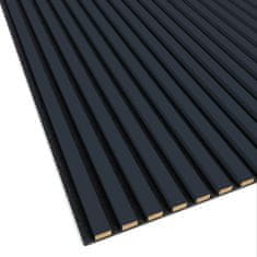 LAMEO Akustični leseni paneli, antracit, 30x275cm (0.82 m²)