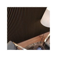 LAMEO Akustični leseni paneli, oreh, 30x275cm (0.82 m²)