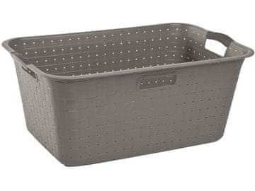 Curver Košara za perilo Nuance, 40l, rjava