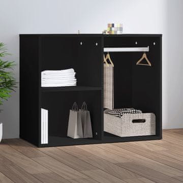 Vidaxl vidaXL Omarica, črna, 80x40x65 cm, material na osnovi lesa
